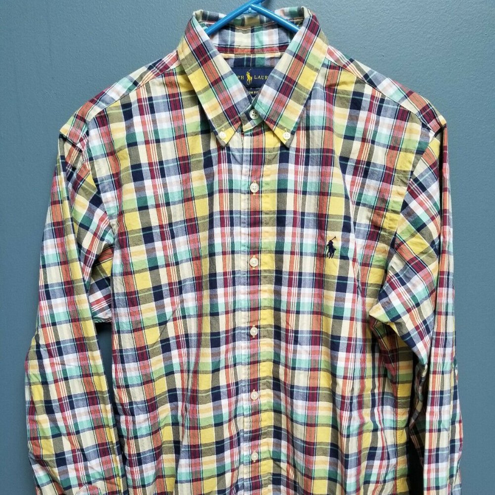 Ralph Lauren Colorful Plaid Long Sleeve Shirt - Picture 4 of 8